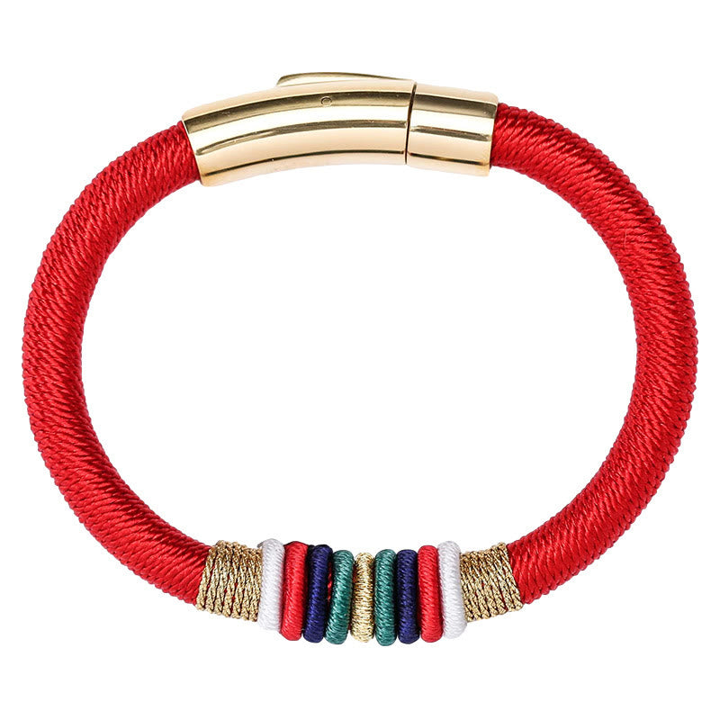 Fünf Elemente Rotes Schnurarmband | King Kong Knoten, Schutz &amp; Glück