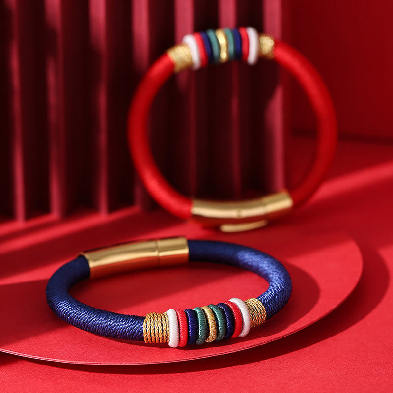 Fünf Elemente Rotes Schnurarmband | King Kong Knoten, Schutz &amp; Glück