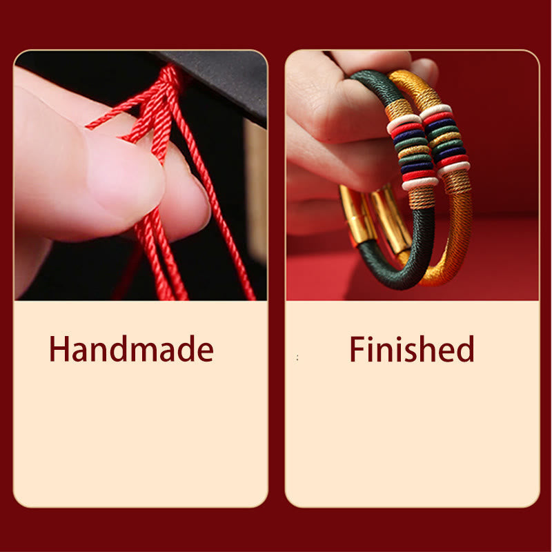 Fünf Elemente Rotes Schnurarmband | King Kong Knoten, Schutz &amp; Glück