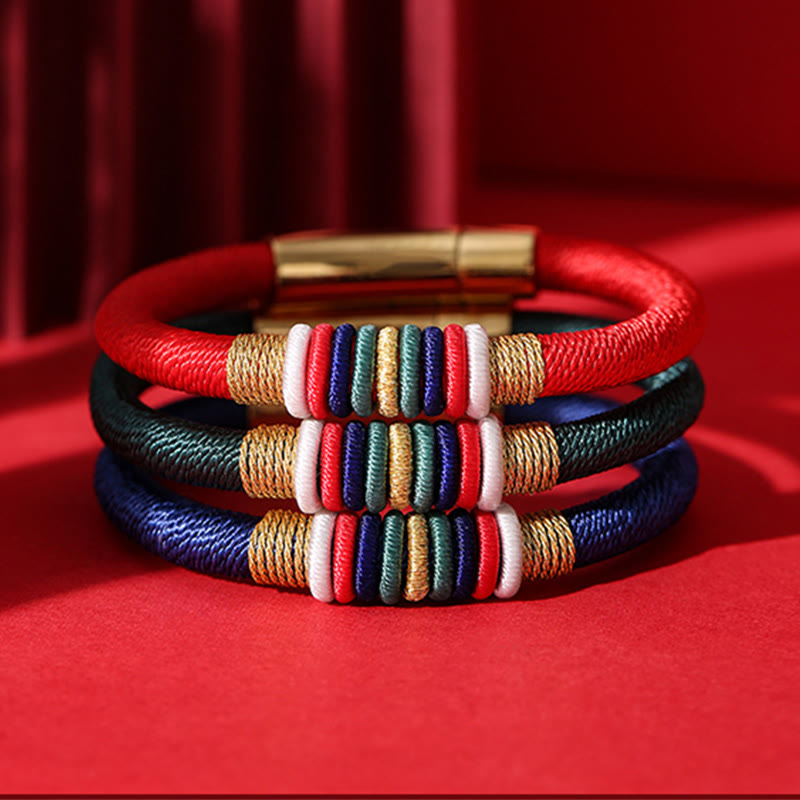 Fünf Elemente Rotes Schnurarmband | King Kong Knoten, Schutz &amp; Glück