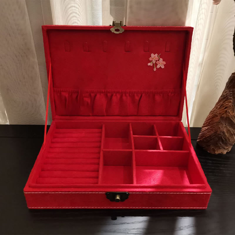 Schmuckaufbewahrungsbox aus Flanell, 28 cm, für spirituellen Schmuck