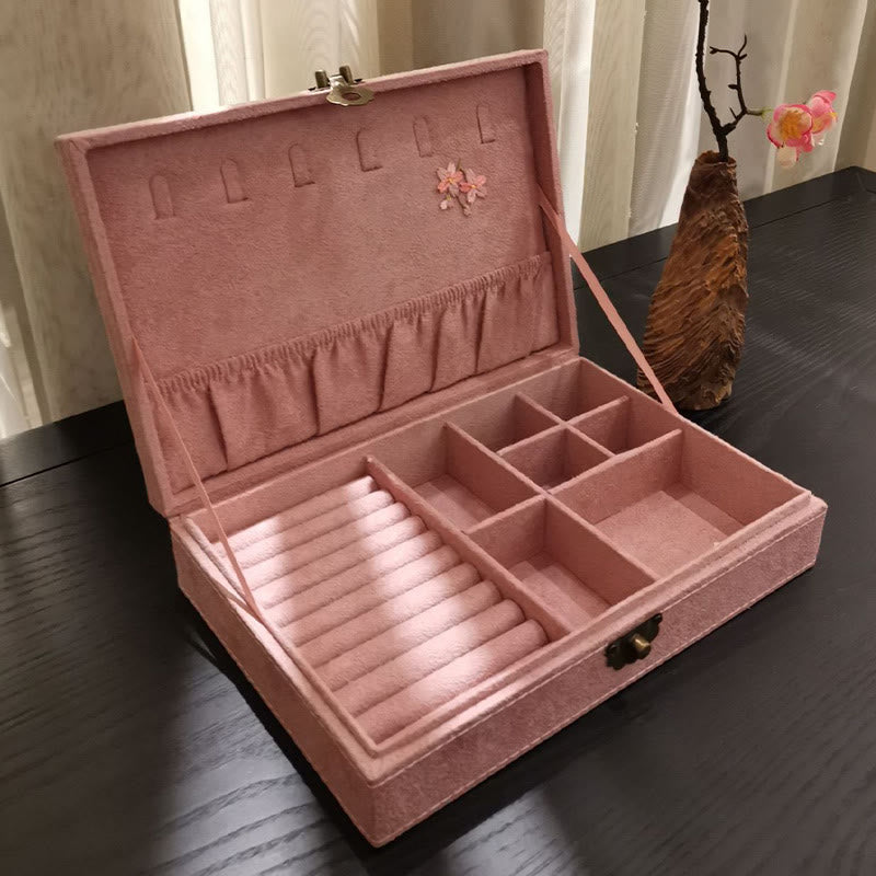 Schmuckaufbewahrungsbox aus Flanell, 28 cm, für spirituellen Schmuck