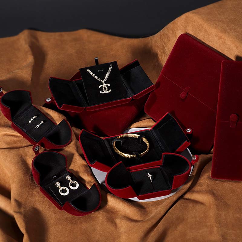 Flanell-Schmuckaufbewahrungsbox | Zen Decor Geschenk-Organizer