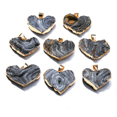 Galaxy Druzy Achat Anhänger 1,6 Zoll Kristall Heilung Halskette