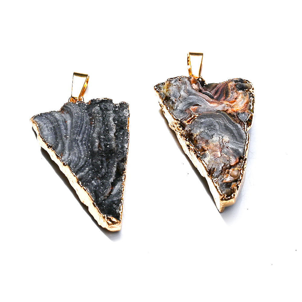 Galaxy Druzy Achat Anhänger 1,6 Zoll Kristall Heilung Halskette