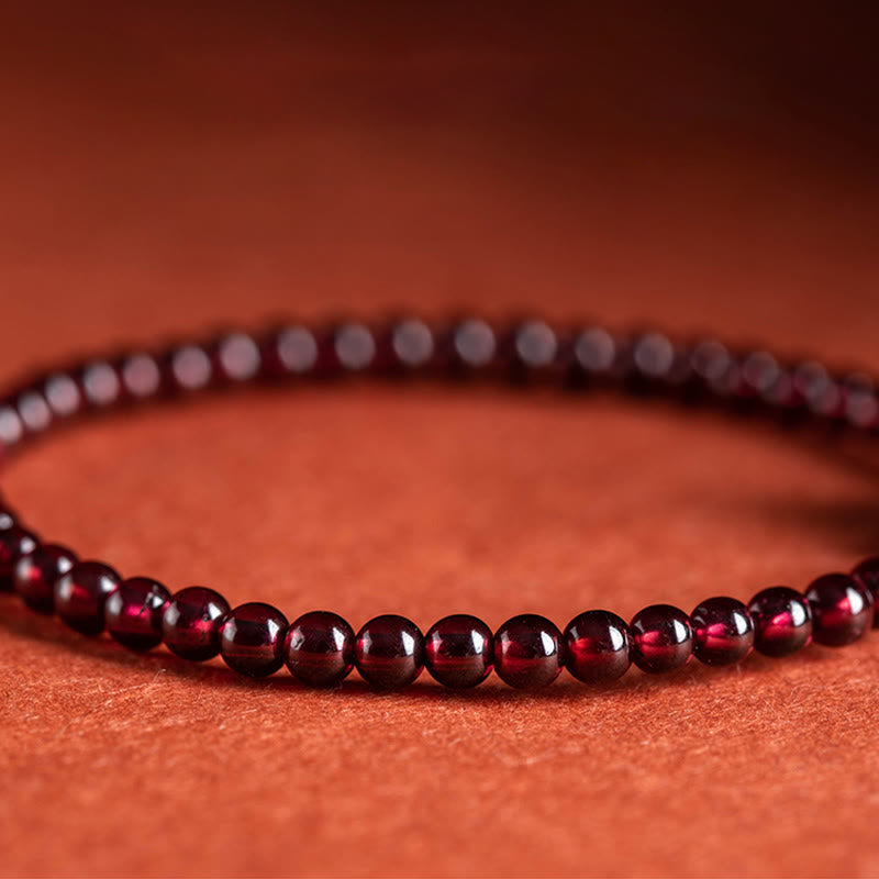 Granat-Zinnober-Pixiu-Armband für Ruhe und Segen