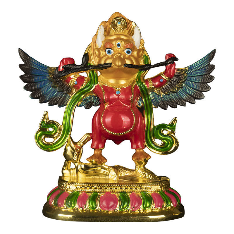 Spirituelle Statue des Garuda-Vogels | Schutzfigur aus Legierung für das Zuhause