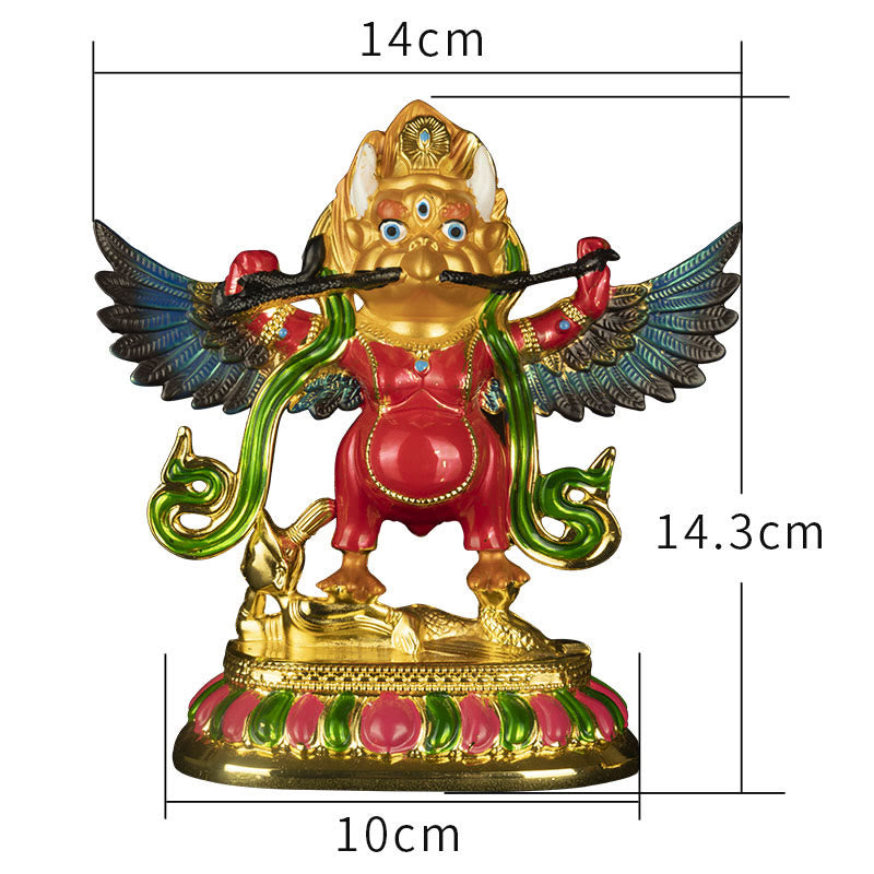 Spirituelle Statue des Garuda-Vogels | Schutzfigur aus Legierung für das Zuhause