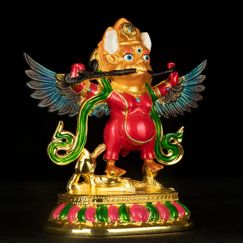 Spirituelle Statue des Garuda-Vogels | Schutzfigur aus Legierung für das Zuhause