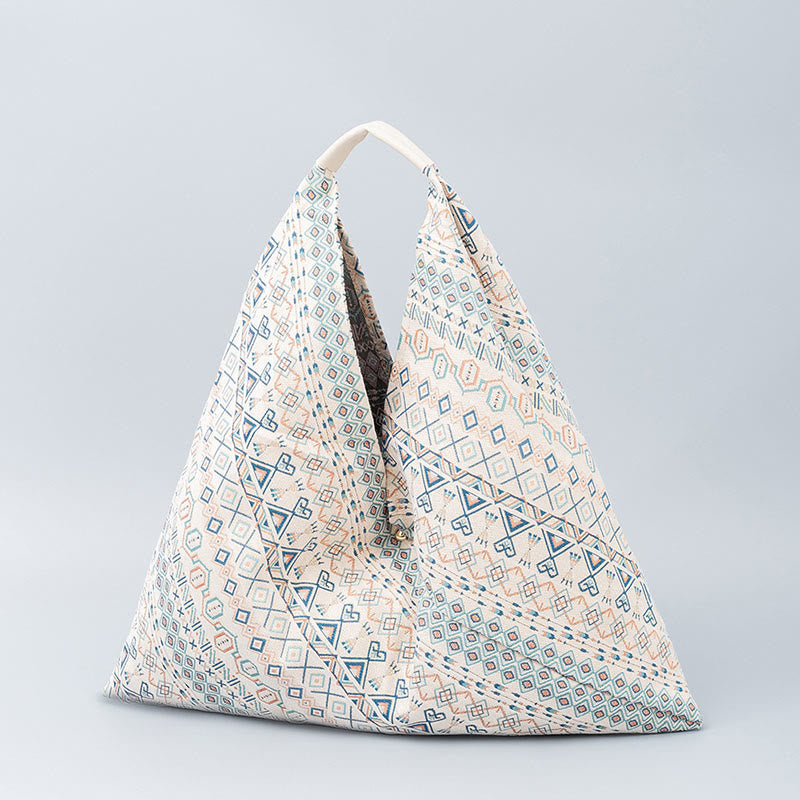 Geometry Tiger Flowers Leopard Print Unterarm Dreieck Schultertasche