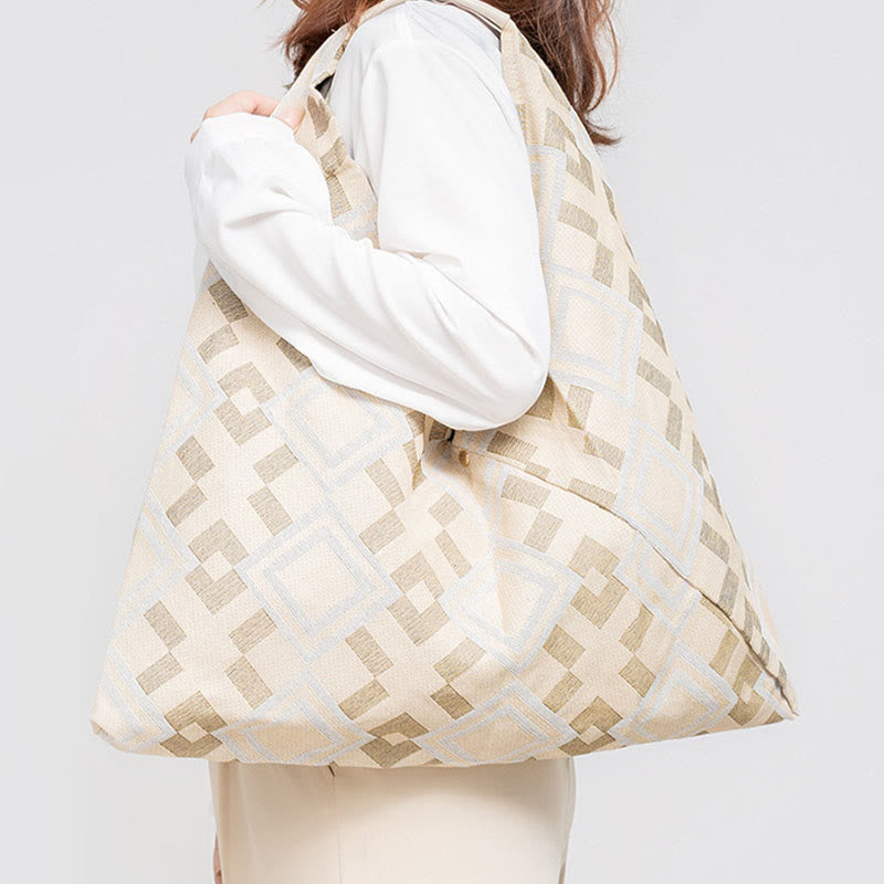 Geometry Tiger Flowers Leopard Print Unterarm Dreieck Schultertasche