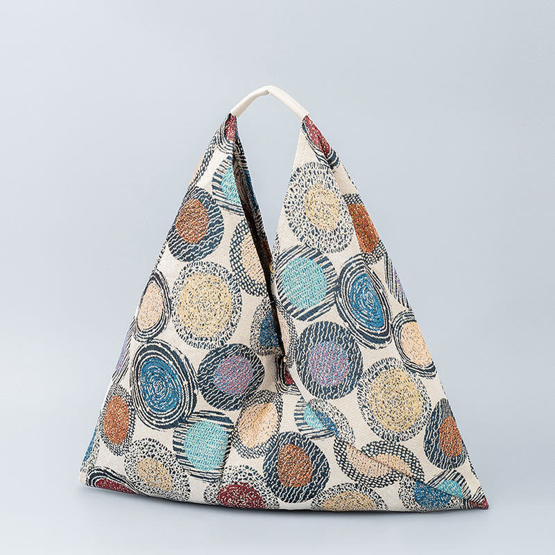 Geometry Tiger Flowers Leopard Print Unterarm Dreieck Schultertasche