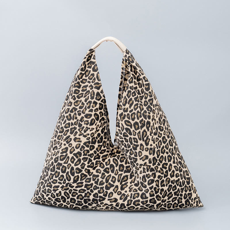 Geometry Tiger Flowers Leopard Print Unterarm Dreieck Schultertasche