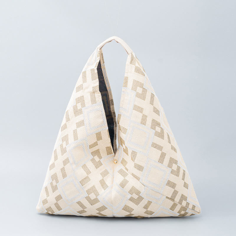 Geometry Tiger Flowers Leopard Print Unterarm Dreieck Schultertasche