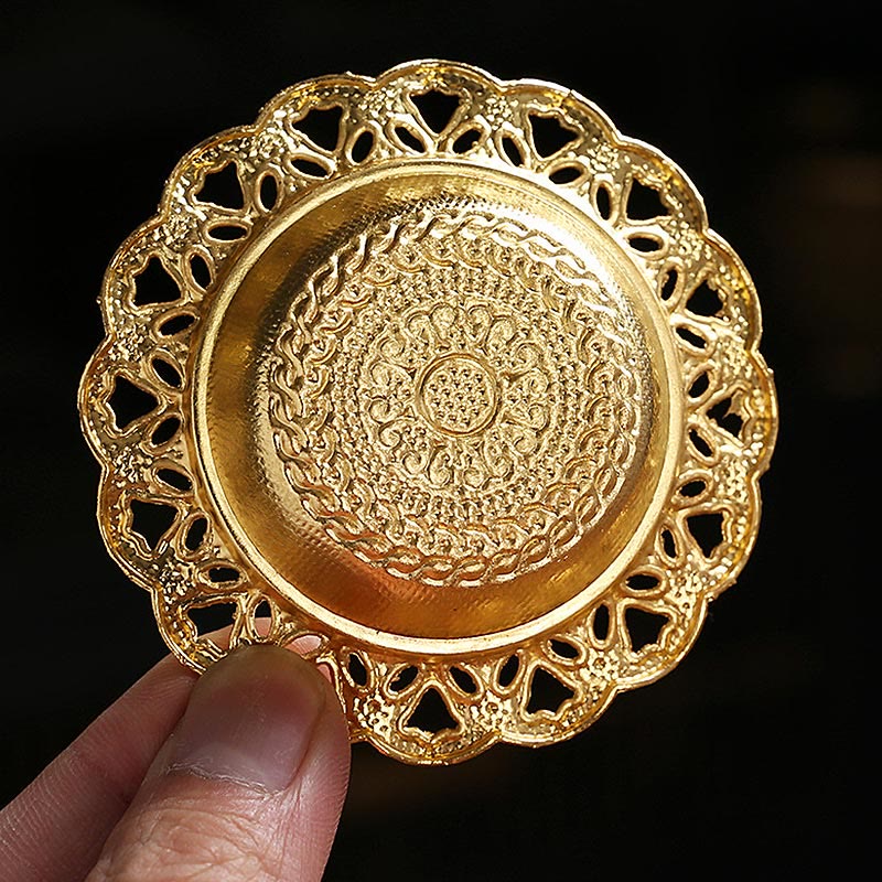Räuchergefäß für spirituelle Meditation aus Goldlegierung