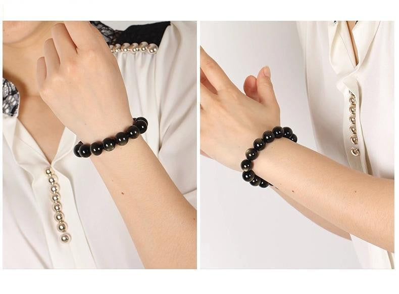 Goldenes Obsidian-Armband: Kraftvoller Heilstein