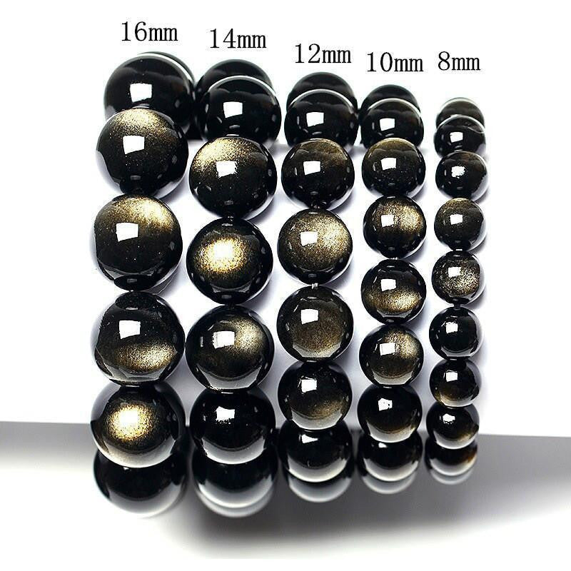 Goldenes Obsidian-Armband: Kraftvoller Heilstein