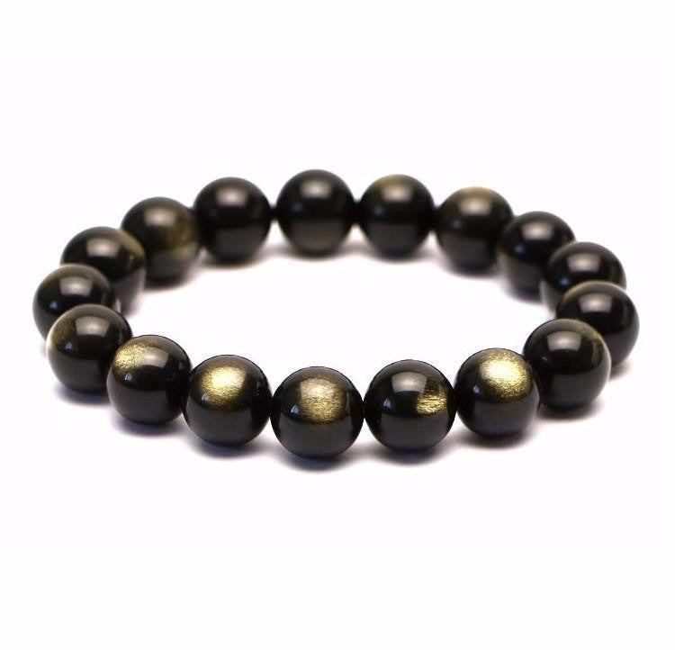 Goldenes Obsidian-Armband: Kraftvoller Heilstein