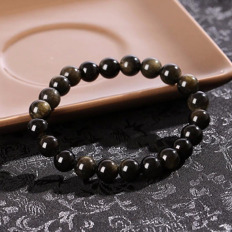 Goldenes Obsidian-Armband: Kraftvoller Heilstein