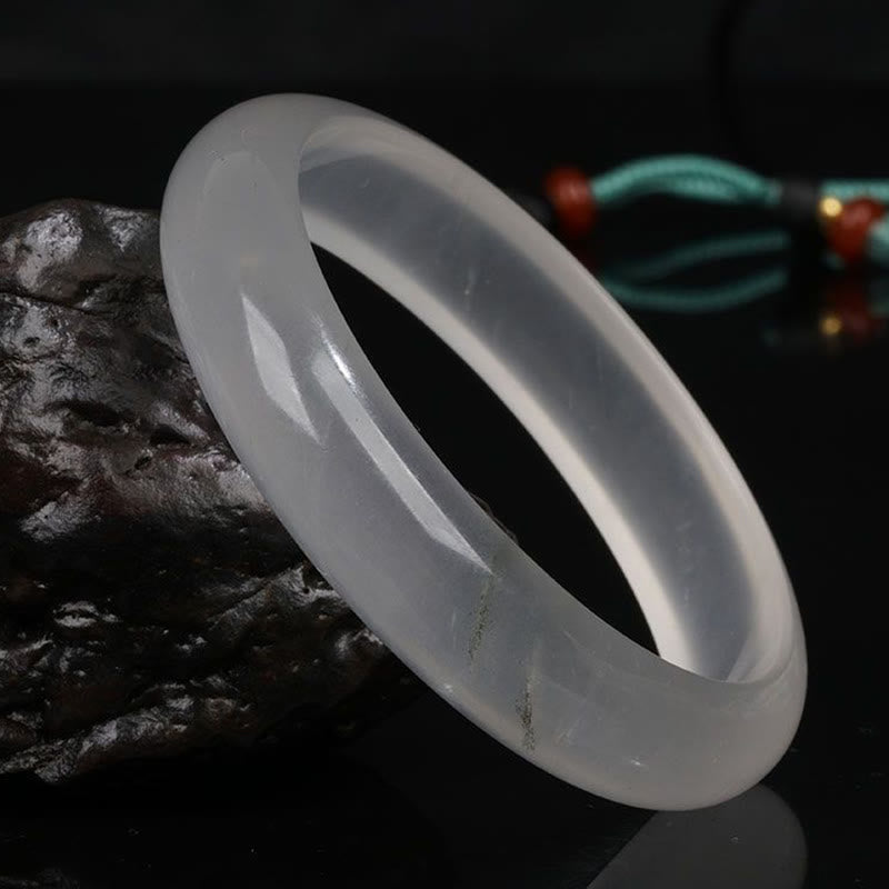 Goldenes Seiden-Jade-Armband für Reichtum und Glück, 58 mm Armreif