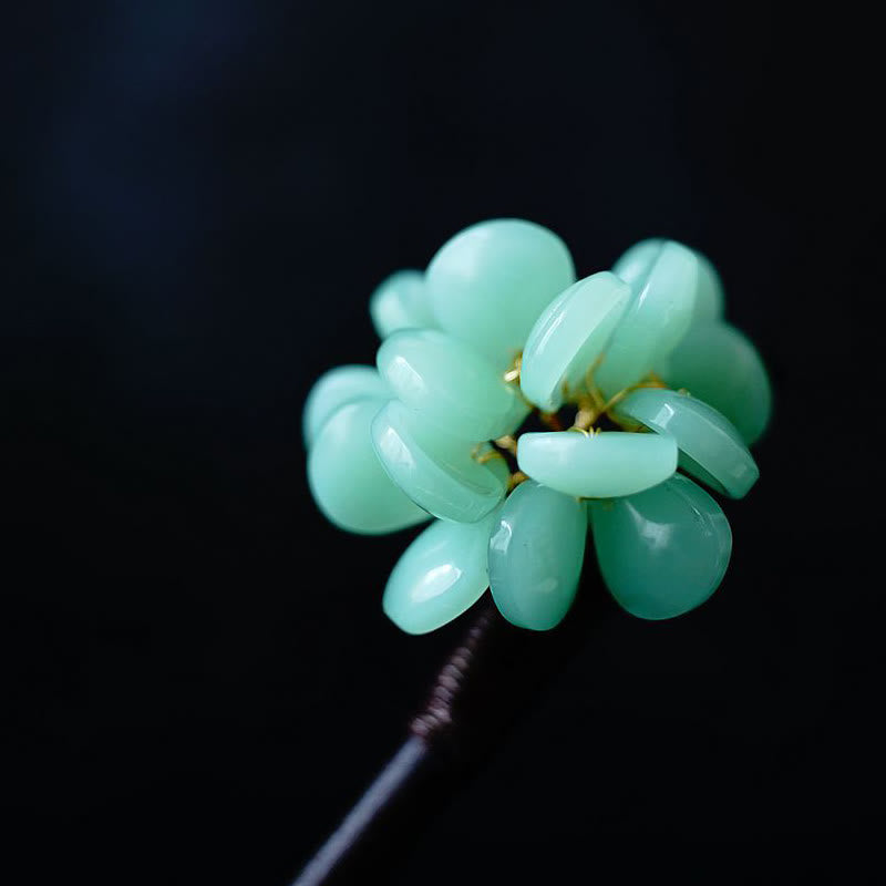 Maserung Holz Liuli Hortensie Blume Chinesische Haarnadel Symbolik