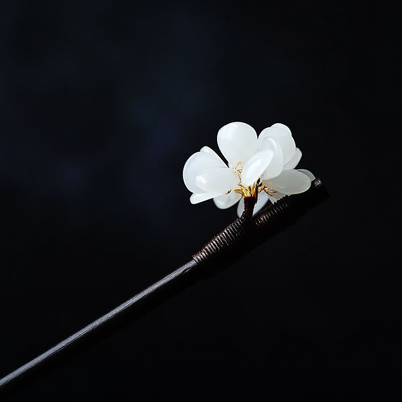 Maserung Holz Liuli Hortensie Blume Chinesische Haarnadel Symbolik