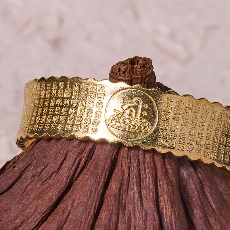 Großes Mitgefühl Mantra Kupfer Armband Armreif verstellbar Handgelenk