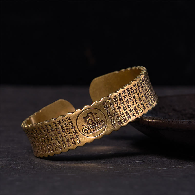 Großes Mitgefühl Mantra Kupfer Armband Armreif verstellbar Handgelenk