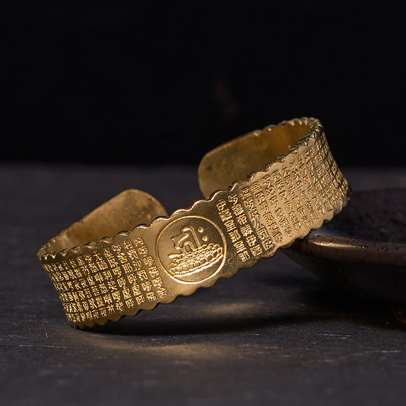 Großes Mitgefühl Mantra Kupfer Armband Armreif verstellbar Handgelenk