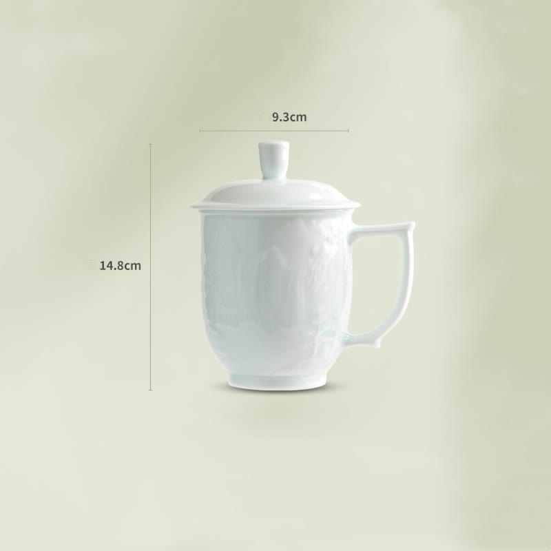 Große Mauer Jingdezhen Porzellan Teetasse 400ml Bürobecher