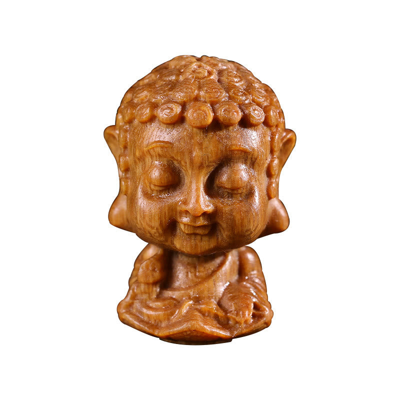 Grüne Sandelholz-Buddha-Dekoration mit chinesischem Sternzeichen