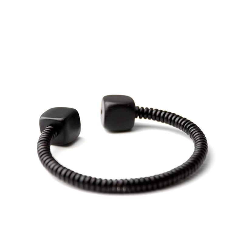 Grünes Sandelholz-Würfel-Balance-Armband 16-17 cm