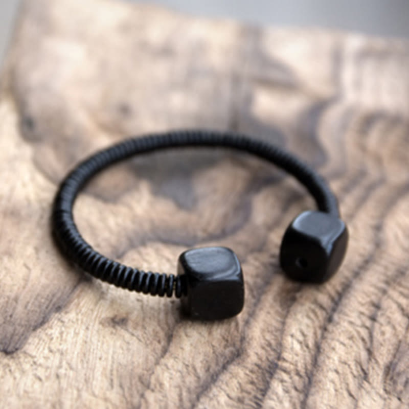 Grünes Sandelholz-Würfel-Balance-Armband 16-17 cm