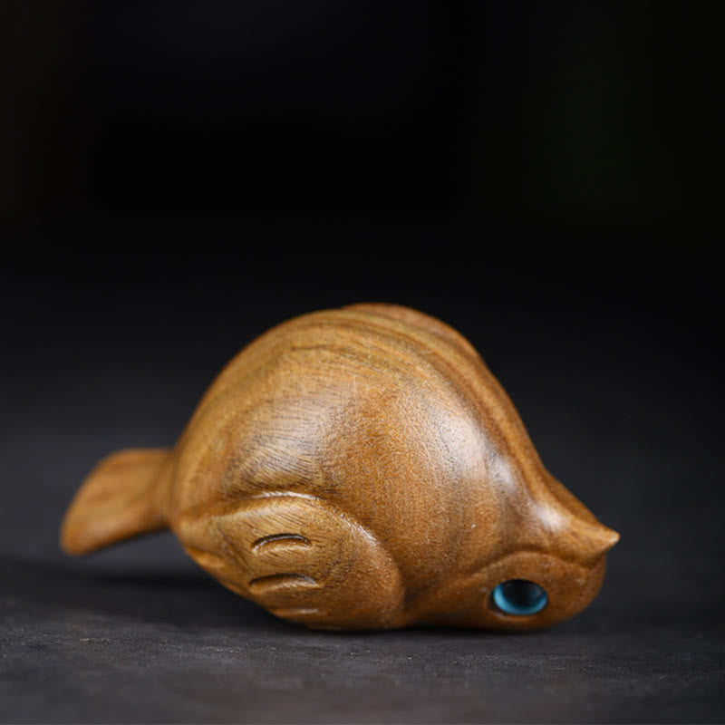 Grünes Sandelholz Mini Elster Vogel Zen Schreibtisch Dekoration