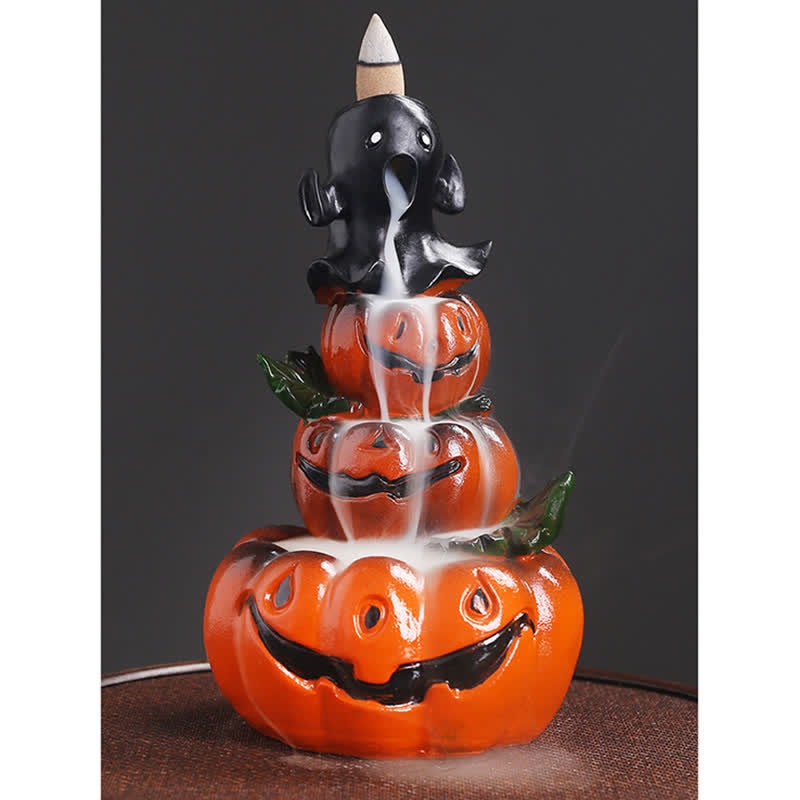 Halloween Kürbis Harz Rückfluss Weihrauch Brenner Dekor