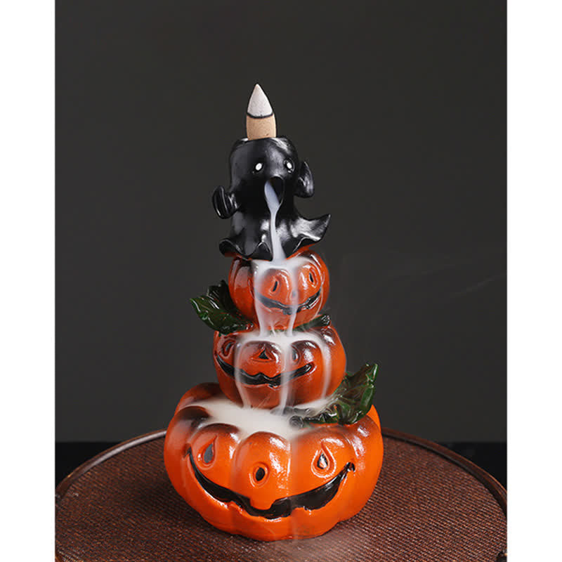 Halloween Kürbis Harz Rückfluss Weihrauch Brenner Dekor