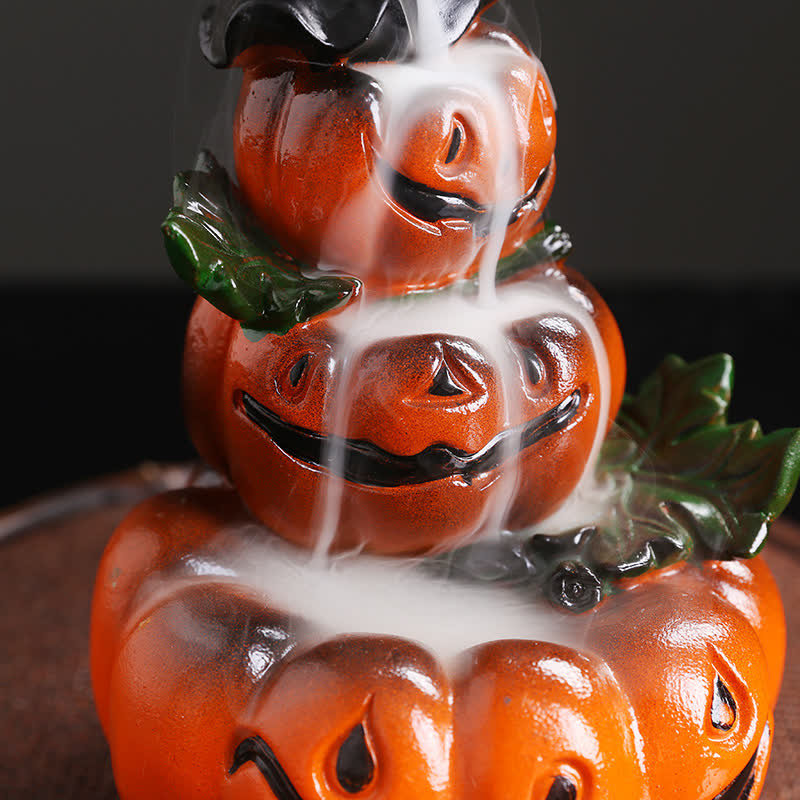 Halloween Kürbis Harz Rückfluss Weihrauch Brenner Dekor