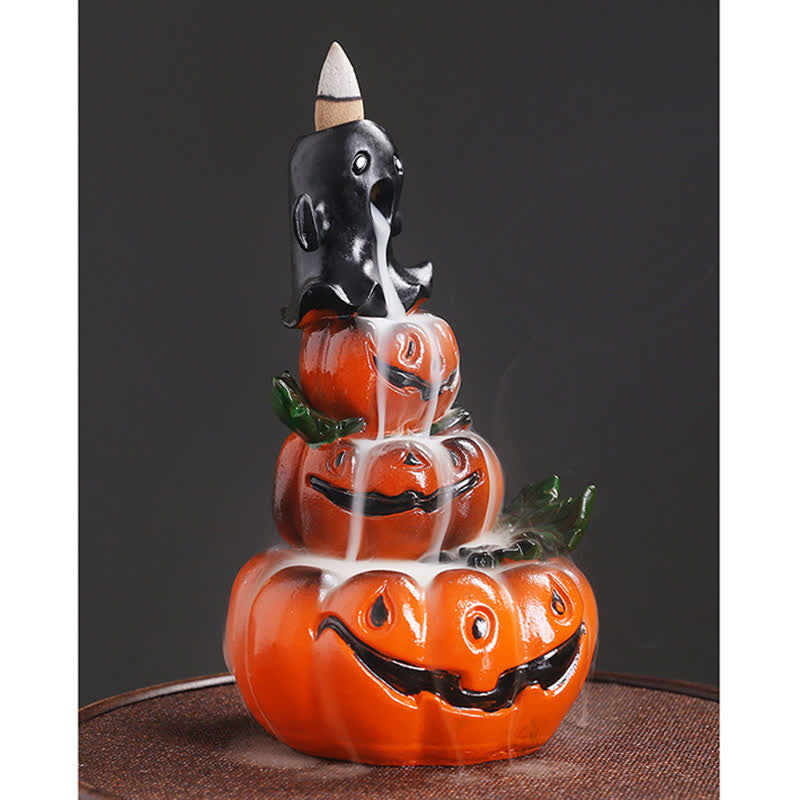 Halloween Kürbis Harz Rückfluss Weihrauch Brenner Dekor