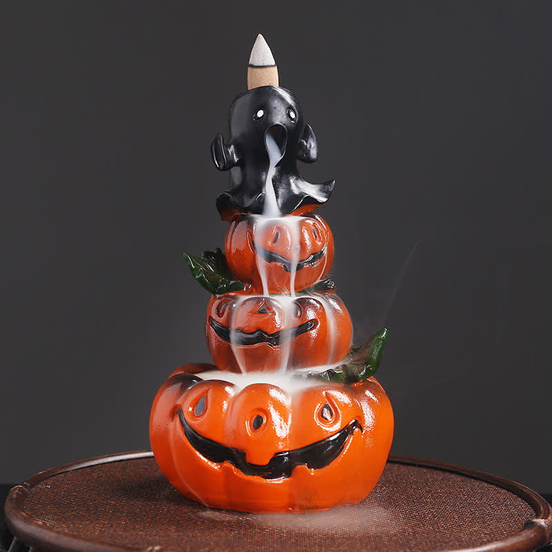 Halloween Kürbis Harz Rückfluss Weihrauch Brenner Dekor