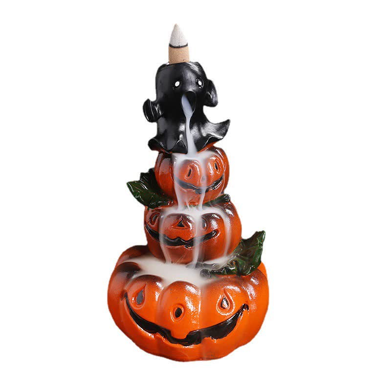 Halloween Kürbis Harz Rückfluss Weihrauch Brenner Dekor
