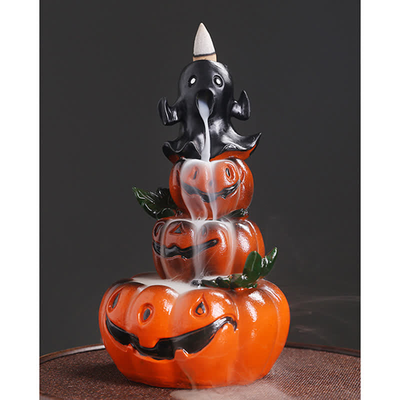 Halloween Kürbis Harz Rückfluss Weihrauch Brenner Dekor