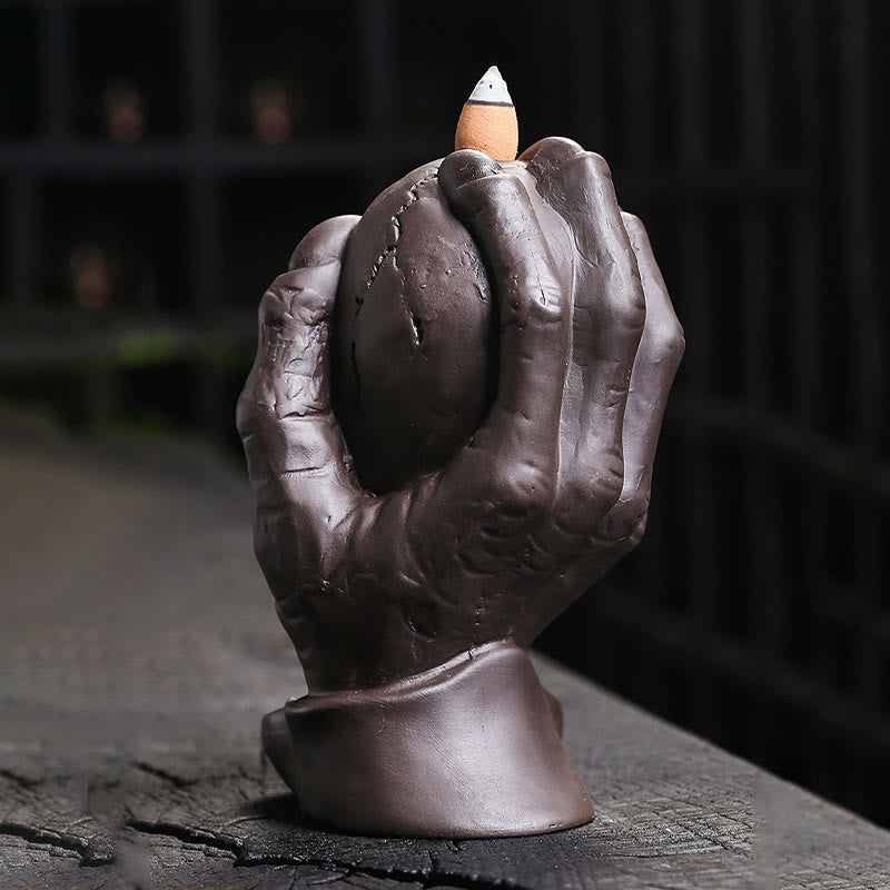 Halloween Totenkopf Lila Ton Spiritueller Räucherbrenner