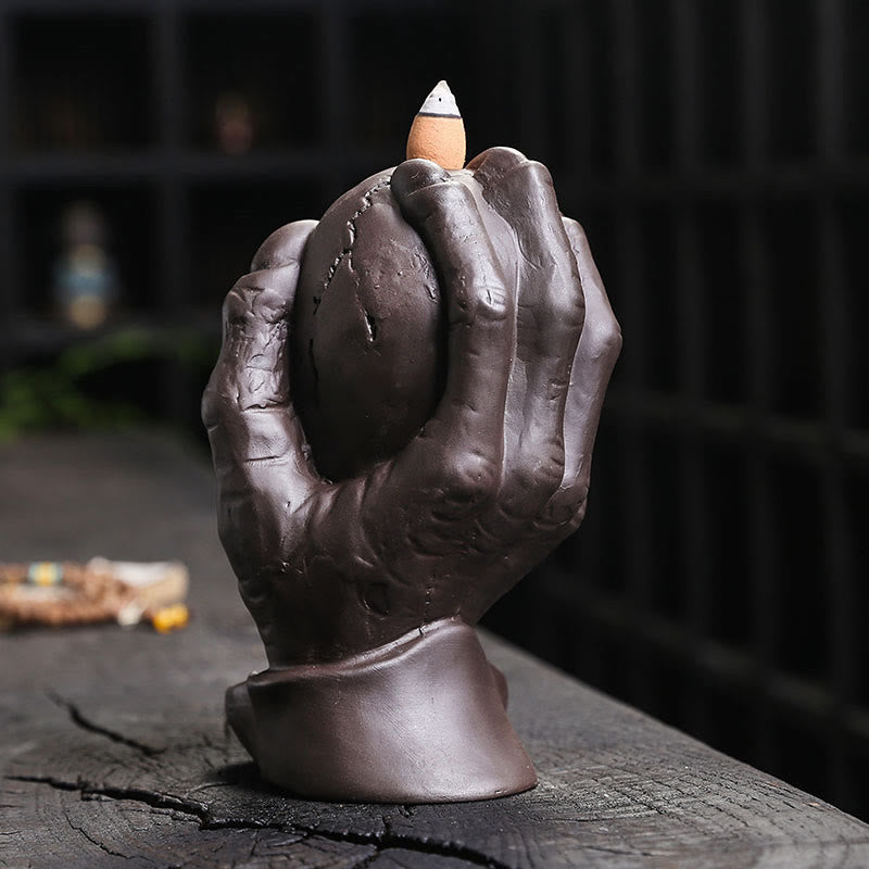 Halloween Totenkopf Lila Ton Spiritueller Räucherbrenner