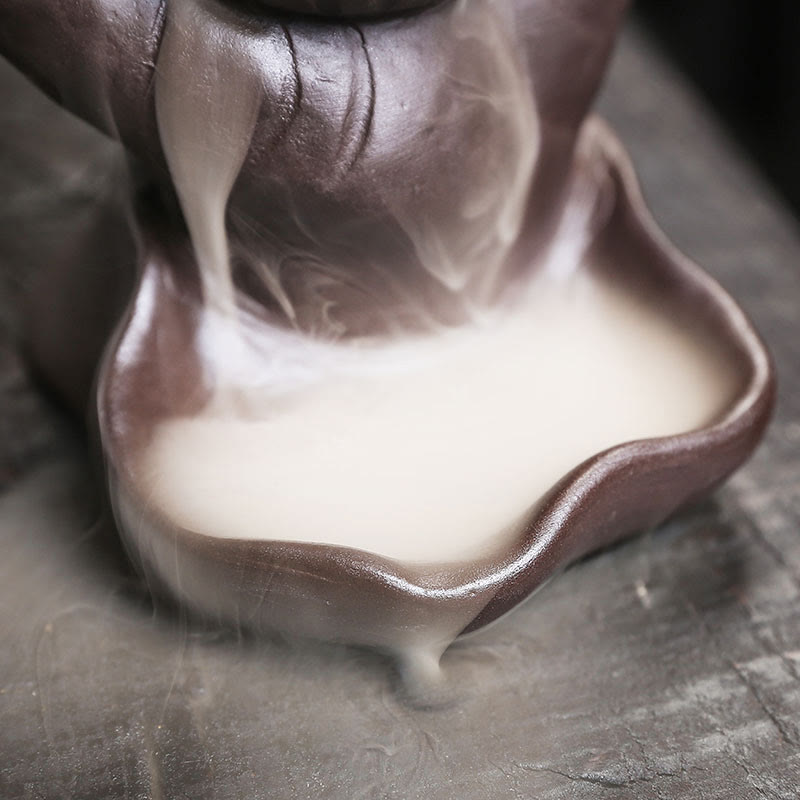 Halloween Totenkopf Lila Ton Spiritueller Räucherbrenner