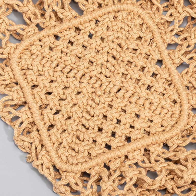 Handgewebte Umhängetasche aus Baumwollgarn für Yoga