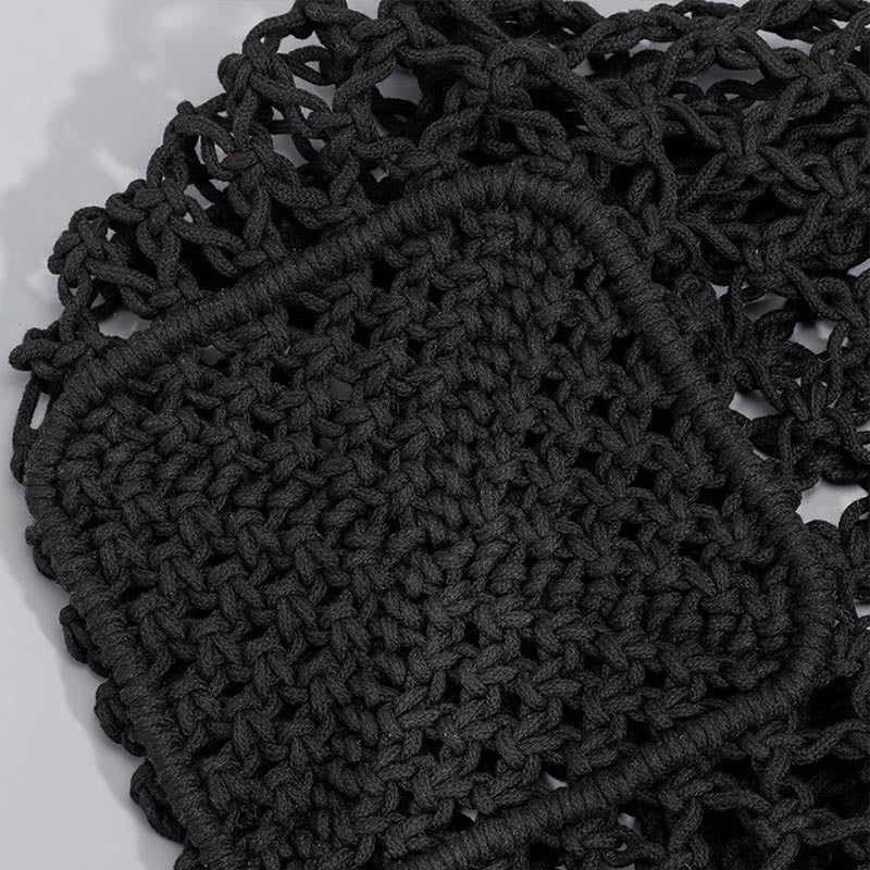 Handgewebte Umhängetasche aus Baumwollgarn für Yoga