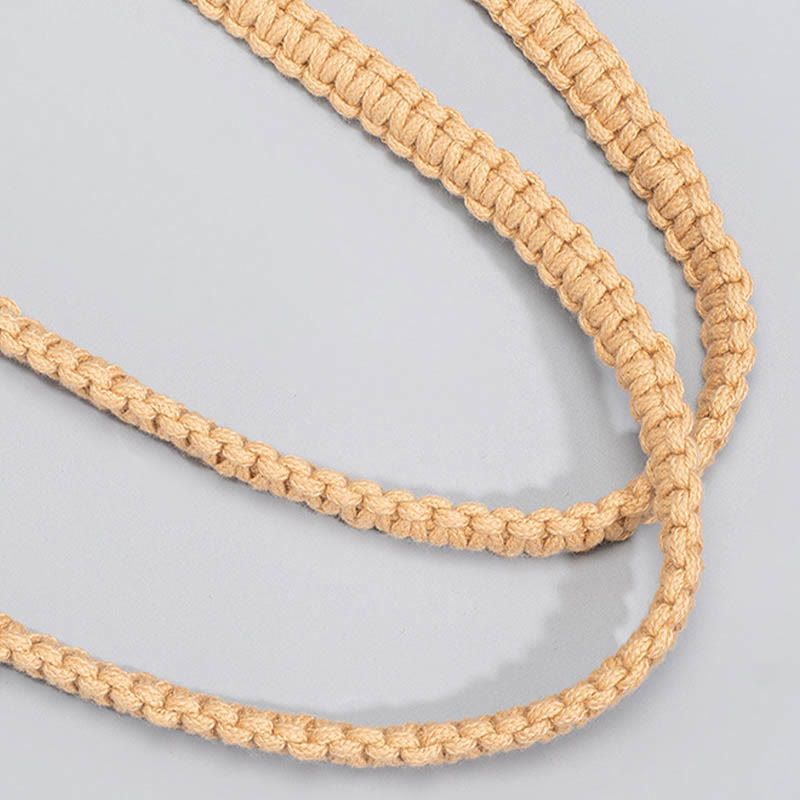 Handgewebte Umhängetasche aus Baumwollgarn für Yoga