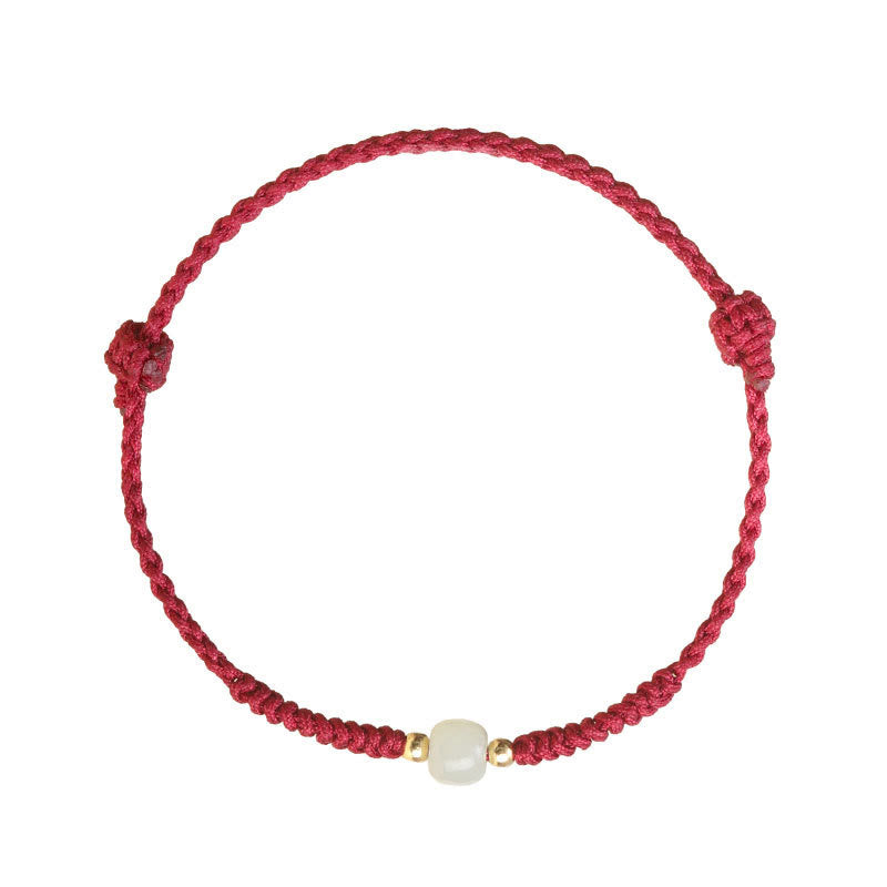 Handgefertigtes Jade-Glücksperlen-Überflussarmband