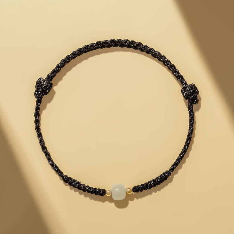 Handgefertigtes Jade-Glücksperlen-Überflussarmband