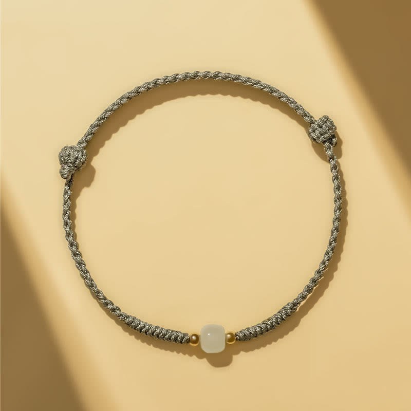 Handgefertigtes Jade-Glücksperlen-Überflussarmband